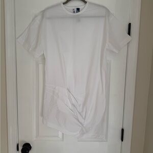 Jacquemus White Short Sleeve Tee dress Le Grande Norte